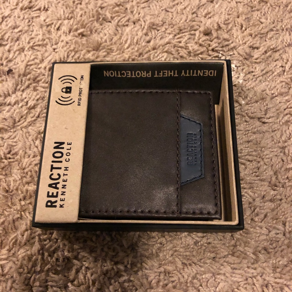 Brown leather wallet